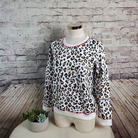 Madeline Thompson Brittany Leopard Sweatshirt - Picture 1 of 4